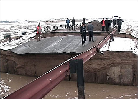 Последствия паводка в Казахстане