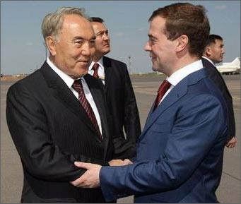 Назарбаев и Медведев