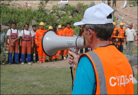 Чемпионат Таджикистана по многоборью среди спасателей невоенизированных формирований