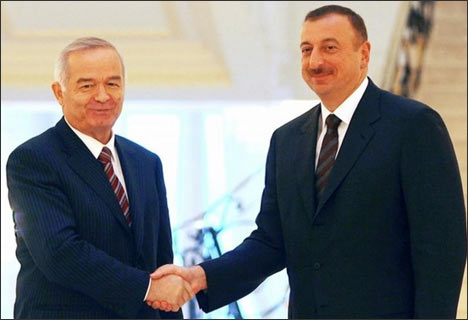 Ислам Каримов и Ильхам Алиев
