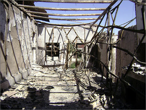 После пожара в Кагане