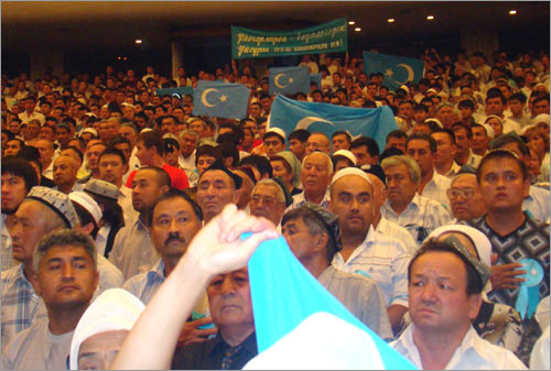 Митинг уйгуров Алматы