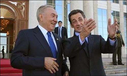Нурсултан Назарбаев и Николя Саркози