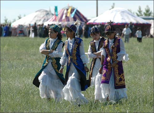 Казахский праздник в Домбаровском районе