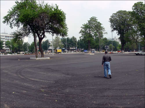 Новая парковка в центре Ташкента