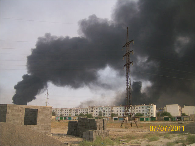 Последствия взрывов в Абадане