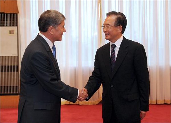 Встреча с премьером Госсовета КНР Вэнь Цзябао