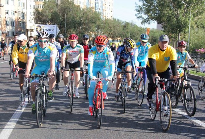 Велопробег в Алматы