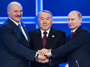Путин, Назарбаев, Лукашенко