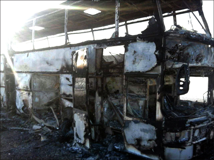 Стали известны имена выживших в сгоревшем автобусе в Актюбинской области