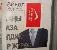 Кыргызстан: Повесить на всех столбах. Агитационная кампания в картинках