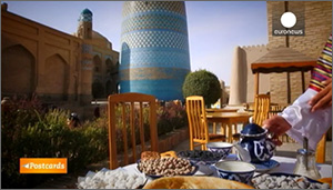 «Открытки» из Самарканда и Хивы: Узбекистан активно рекламирует свой туристический потенциал на канале Euronews (видео)